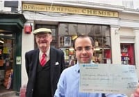 Monmouth chemist raises £1000 for uncle