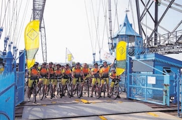 Caldicot Male Voice Choir members take on charity bike ride