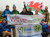 Usk fundraisers complete three peaks challenge