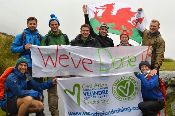 Usk fundraisers complete three peaks challenge