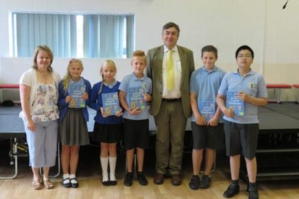 Top pupils get Rotary dictionaries