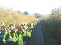 Llangrove school enjoy Children in Need ramble