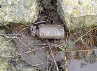 Smoke grenade found at Beachley point