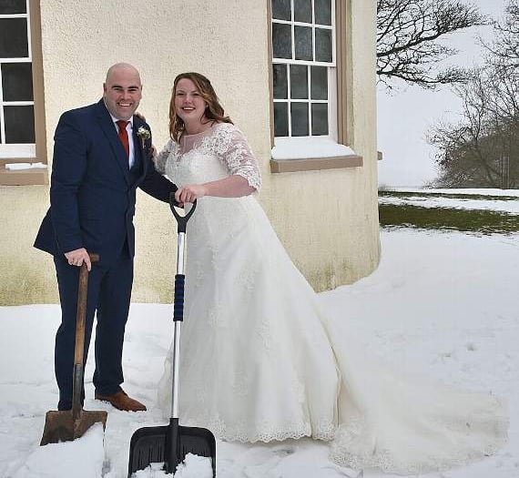 Flurry of help gave Monmouth couple a wedding day to remember