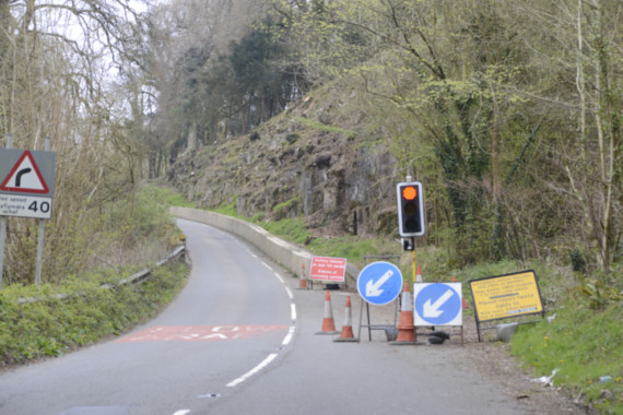 A466 to close yet again following 2018 work to secure rock face