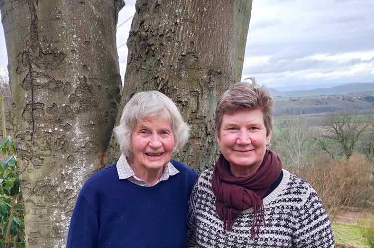 Cllr Yolande Watson and Virginia Morgan, Wye Valley Society secretary 