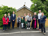 Ukraine family welcomed to new home