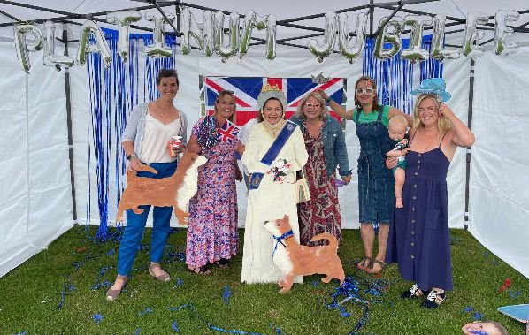 Jubilee party at Rockfield park community centre