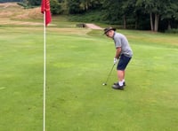 Chris finishes gruelling golf challenge