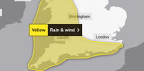 Met Office issues yellow weather warning for wind and rain