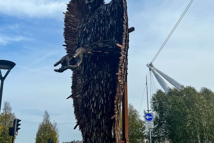 Gwent bids farewell to iconic Knife Angel