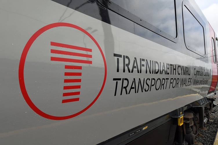 Logo of Transport for Wales train services