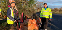 Litter pick nets 15 bags of rubbish