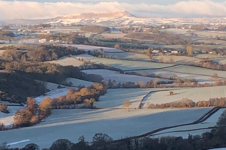 snow on skirrid