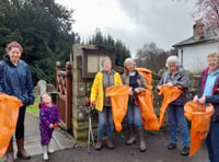 Llandogo WI set up successful litter pick in their community