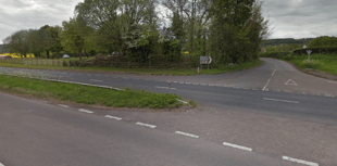 Emergency services at A48 accident near Woolaston