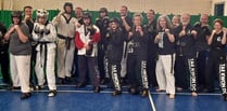 Local tae kwon do clubs get blood pumping in charity fundraiser