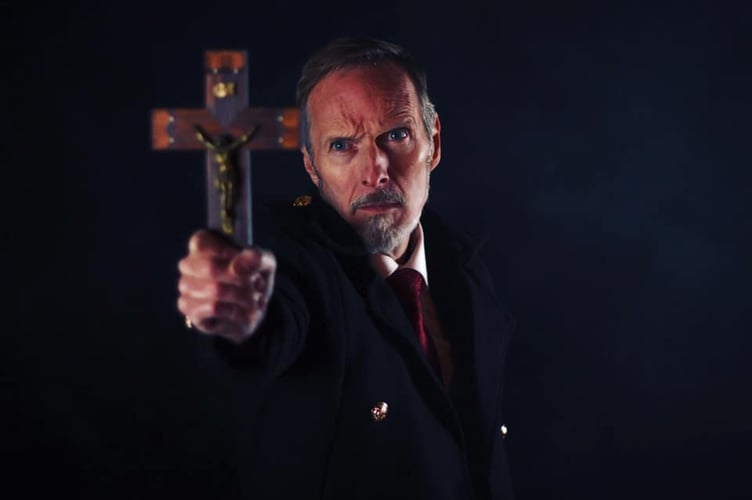 Forest Council leader Mark Topping as vampire slayer Van Helsing