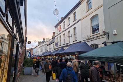 Monmouthshire town's merry and bright Christmas Market