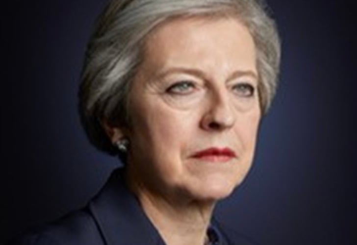 Ex-PM Theresa May is appearing at the Hay Festival