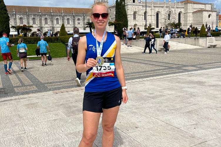 Spirit of Monmouth's Marina Wright ran the Lisbon Half Marathon 