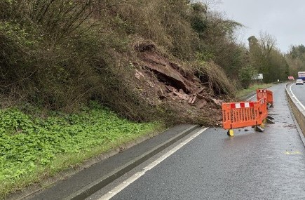 The A40 rockfall