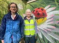 Labour candidate visits park volunteers in Abergavenny