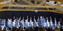 Monmouth Male Voice Choir delights at Bridges Centre charity concert.