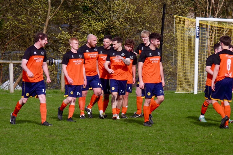 Monmouth celebrate another goal