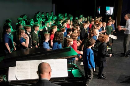 Schools join for Dragon songs concert