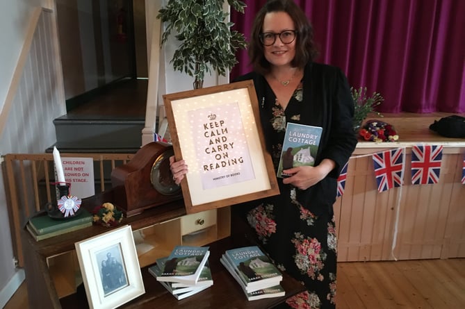 Author Sarah Colliver with her new book.