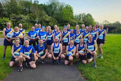 Runners in Severn-th heaven in bridge race