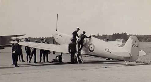 Edward VII Inspects First Spritfire