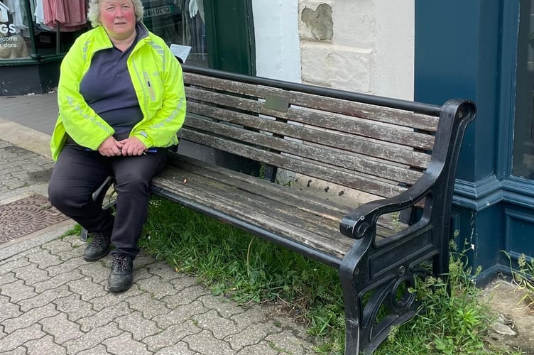 Highlighting the weeds in Monnow Street