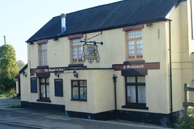 The closed down Beaufort Arms on the main road in Monkswood near the scene of the incident. Photo: What Pub