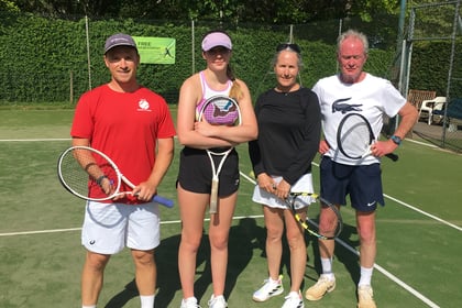 Smashing time for players at club tournament