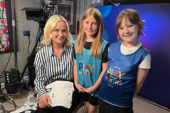 Two of Trellech School's Year Four UEFA Disney Playmakers interviewed the incredible Hollywood actress Amy Poehler 