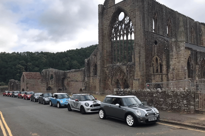 Mini meet at Tintern Abbey