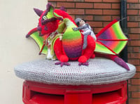 Streets yarn-bombed with fairytales and nursery rhymes