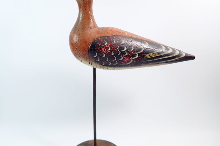 Antique Folk Art Carved Snipe