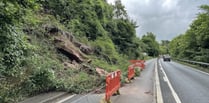 A40 rockfall clear-up to begin in November