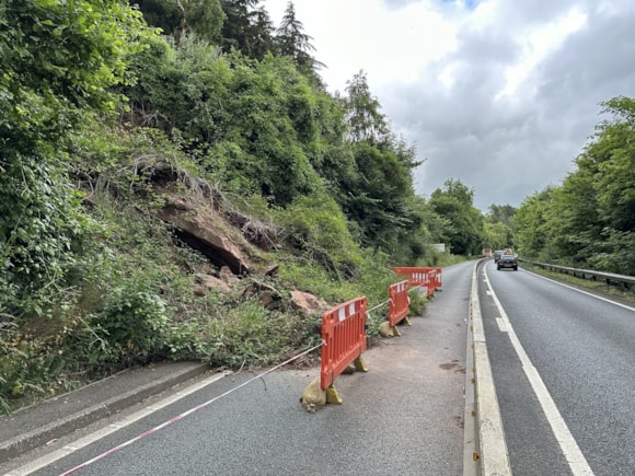 Leys Bend A40 rockfall to be addressed