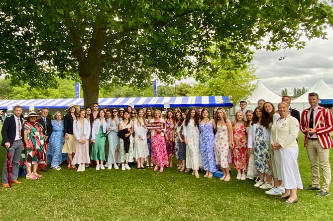 Kate Callaghan was presented with a special inscribed blade at Henley Royal Regatta