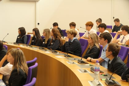 MonLife's Youth Service welcomes young people to County Hall


