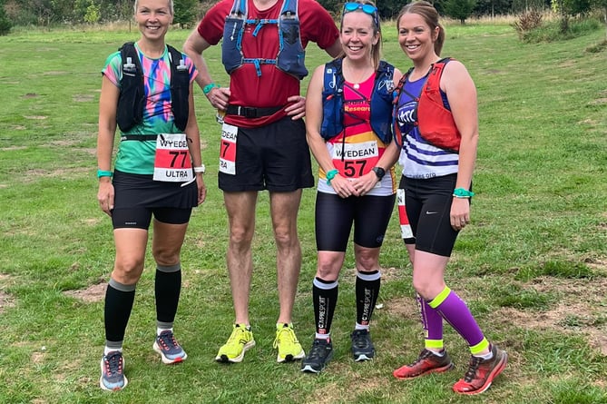 The Spirits quartet who took on the Wyedean Ultra