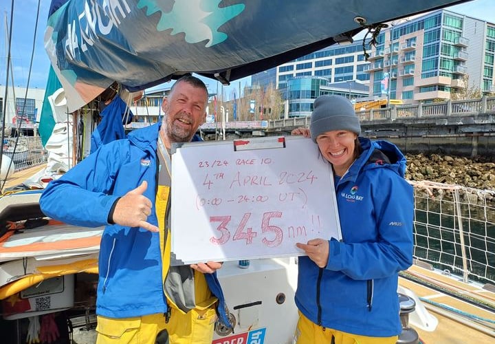 Eric celebrated his birthday by sailing a huge 345nm in one day