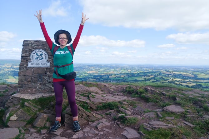 Fiona on her charity challenge for Macmillan