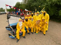 Thrills and spills in Monmouth Raft Race