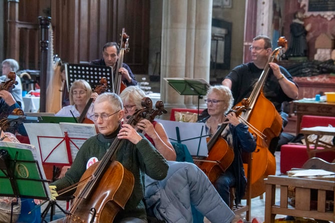 Principal cellist Liz Pritchard was celebrating her 81st birthday.