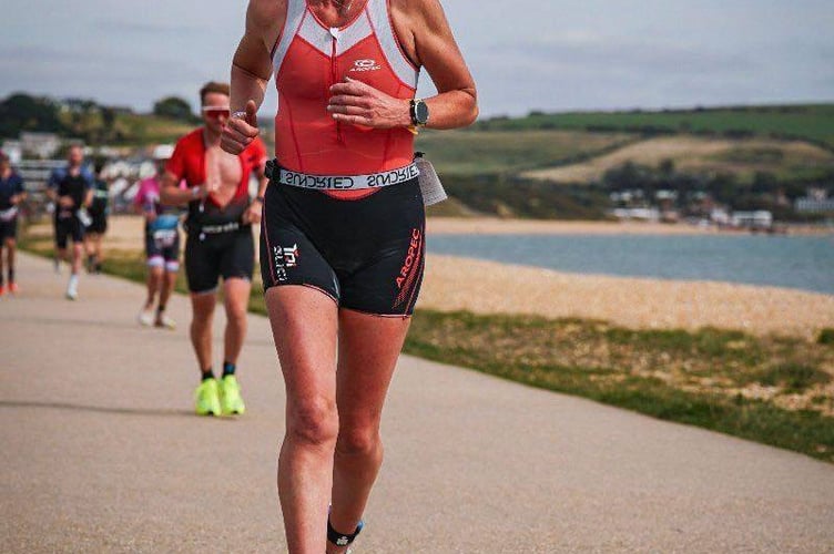 Emma Davies took on the Weymouth Ironman